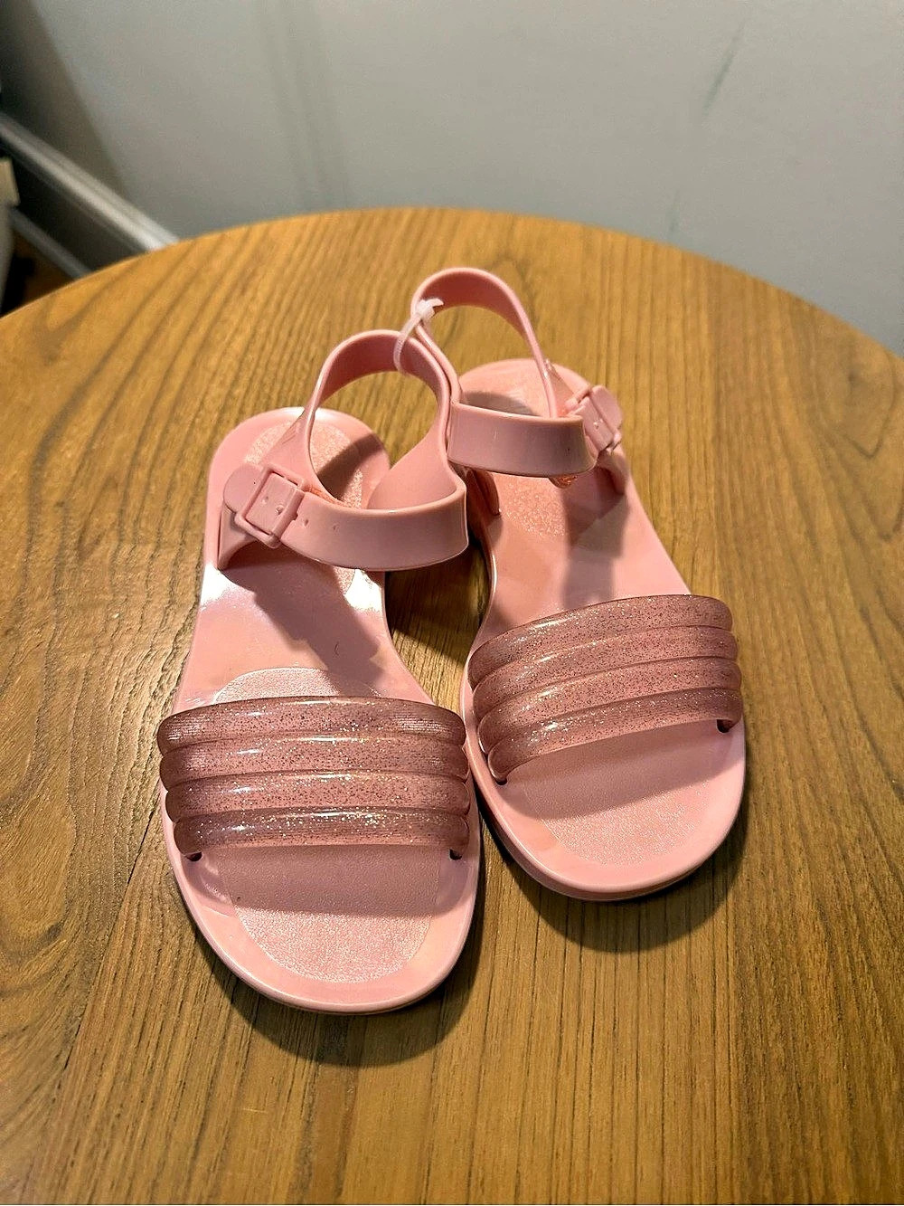Mini Melissa Pink Jelly Sandals